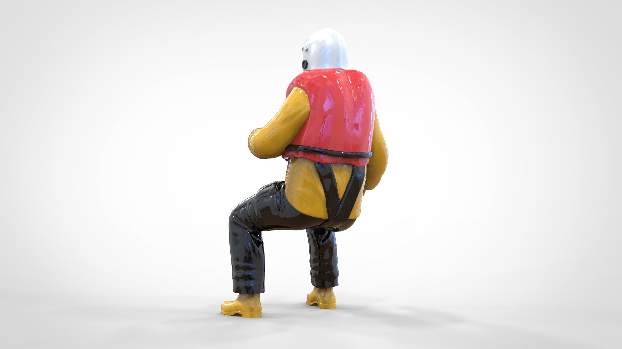 N5 Captain Royal National Lifeboat Institution RNLI Rescue crew 3D print model_10