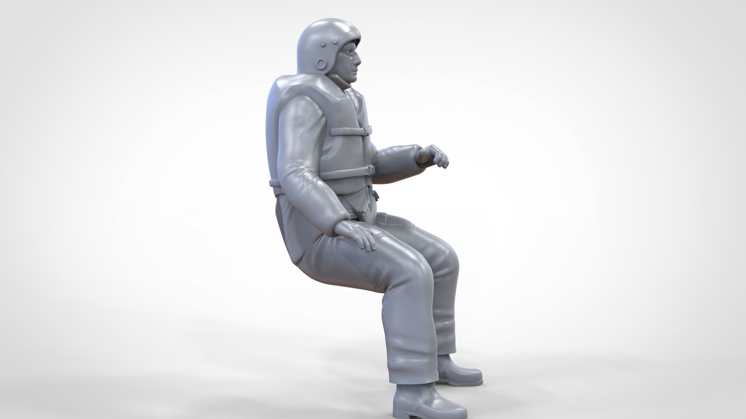 N5 Captain Royal National Lifeboat Institution RNLI Rescue crew 3D print model_22