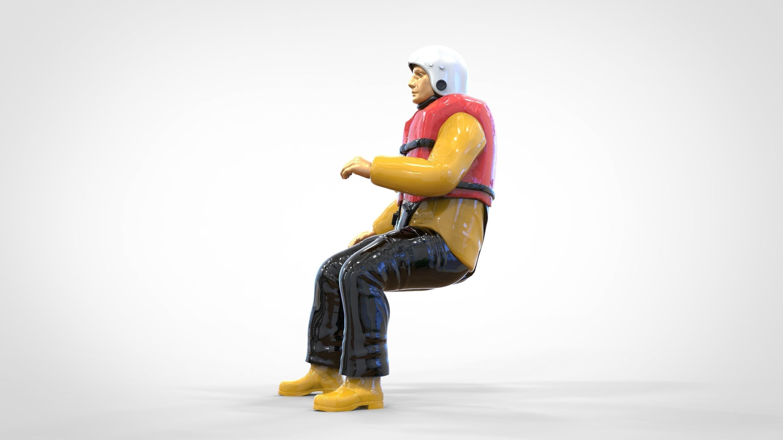 N5 Captain Royal National Lifeboat Institution RNLI Rescue crew 3D print model_14