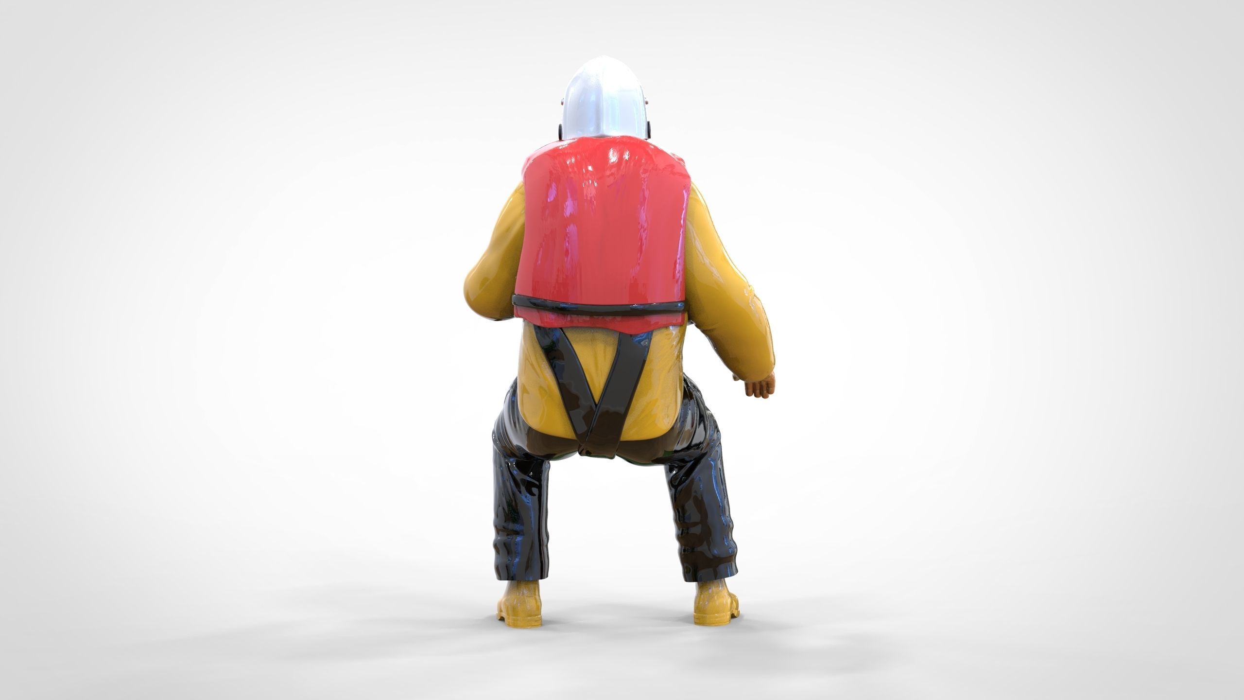 N5 Captain Royal National Lifeboat Institution RNLI Rescue crew 3D print model_8