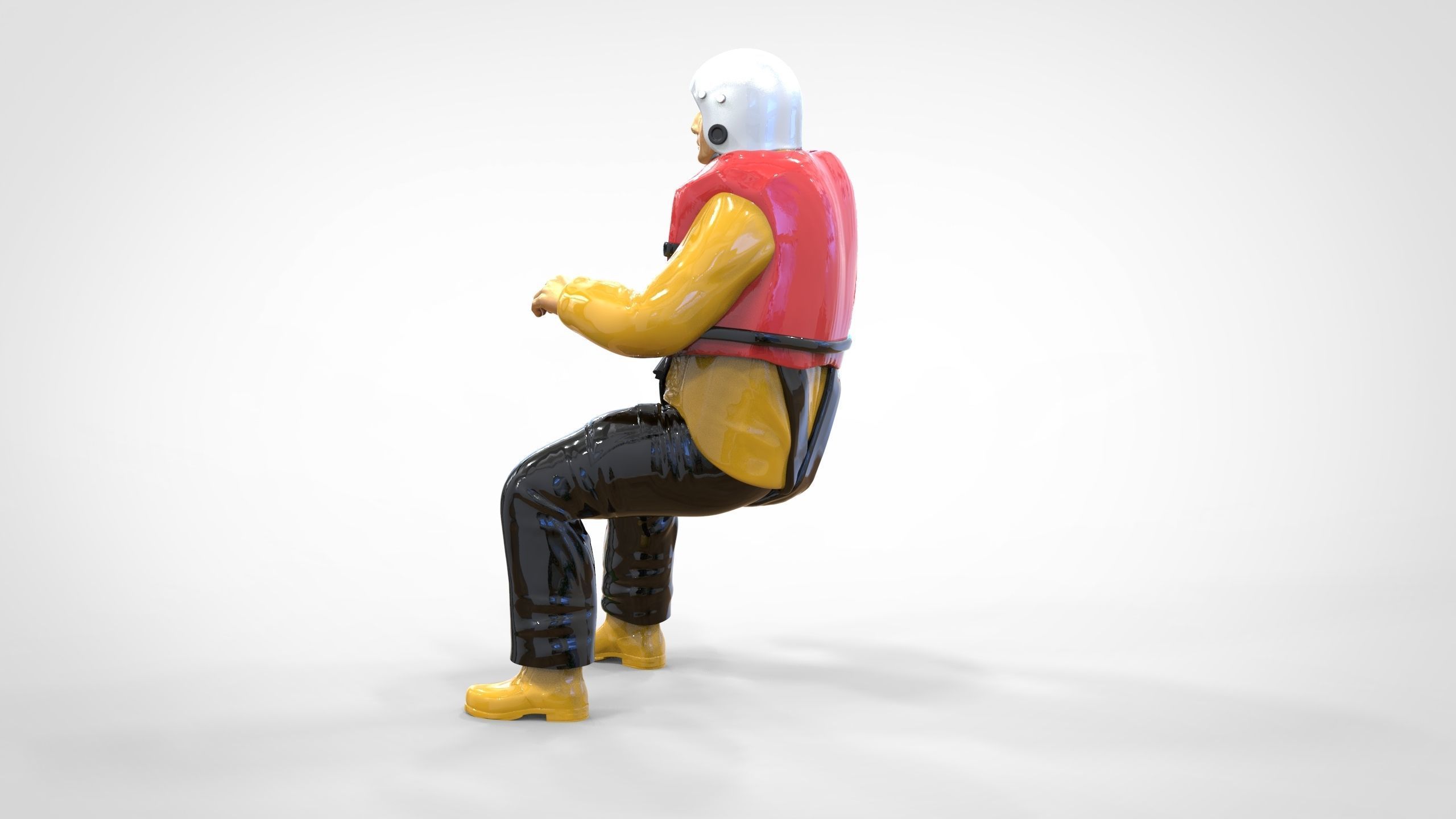 N5 Captain Royal National Lifeboat Institution RNLI Rescue crew 3D print model_1
