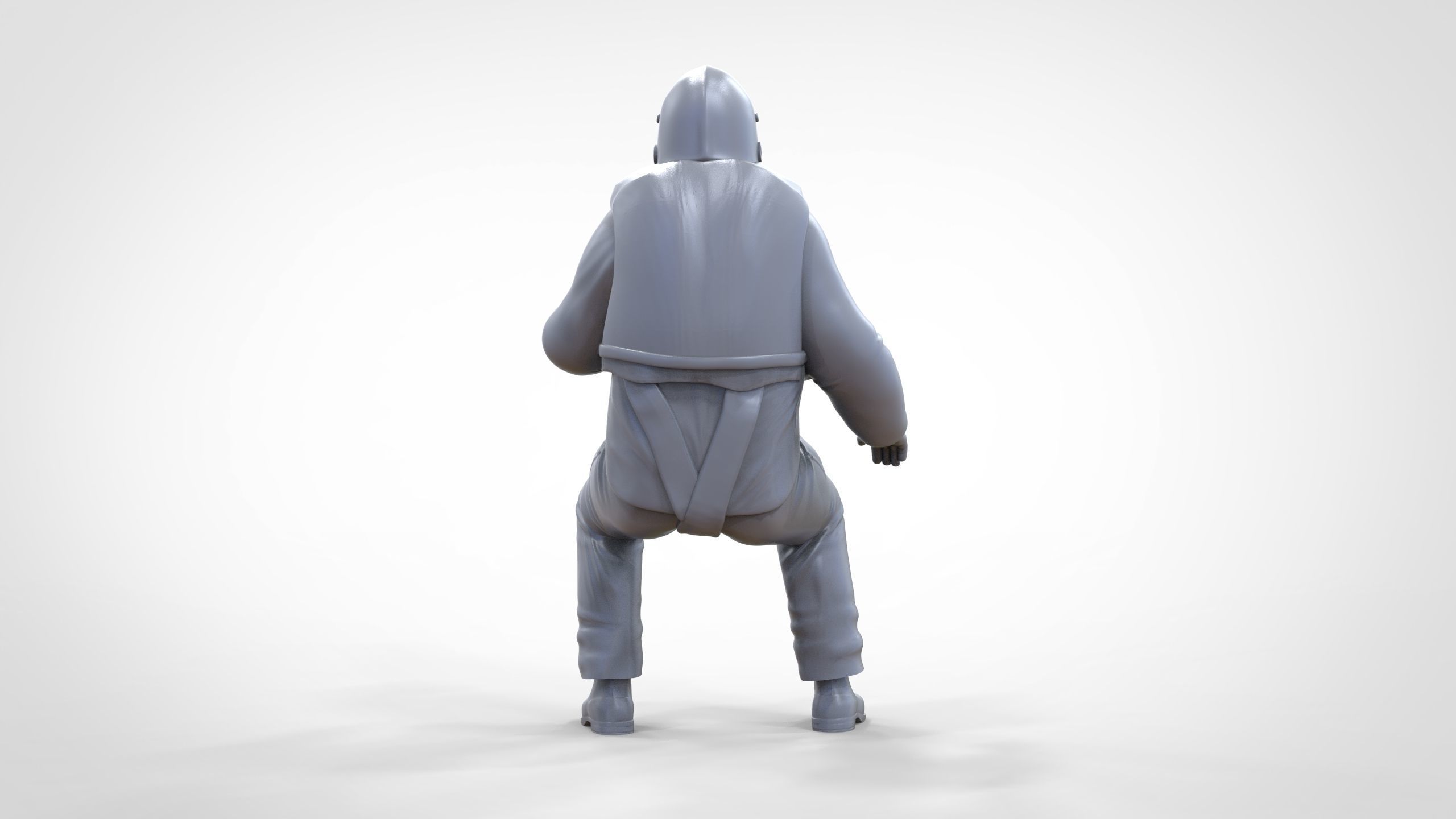 N5 Captain Royal National Lifeboat Institution RNLI Rescue crew 3D print model_25