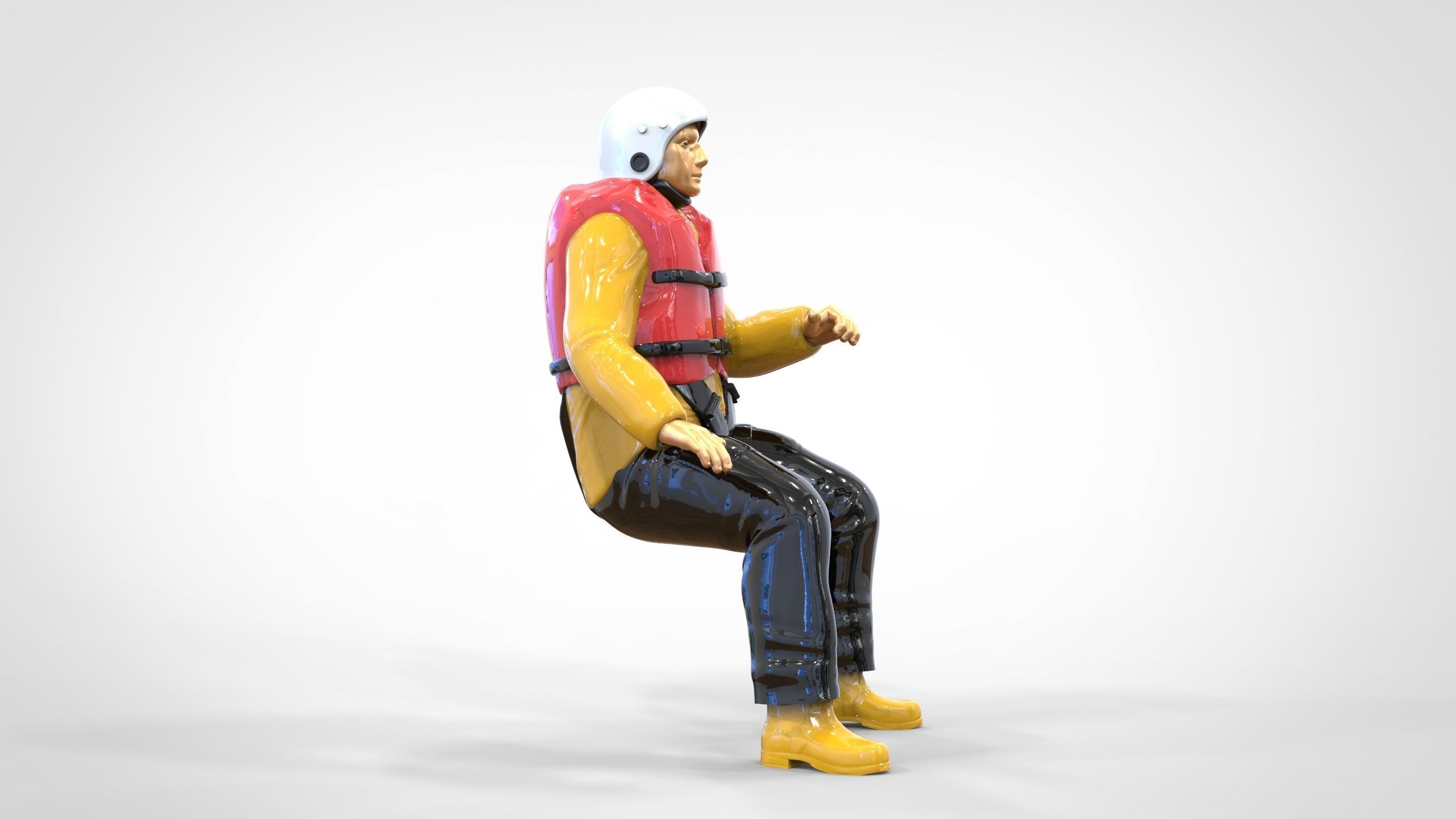 N5 Captain Royal National Lifeboat Institution RNLI Rescue crew 3D print model_32