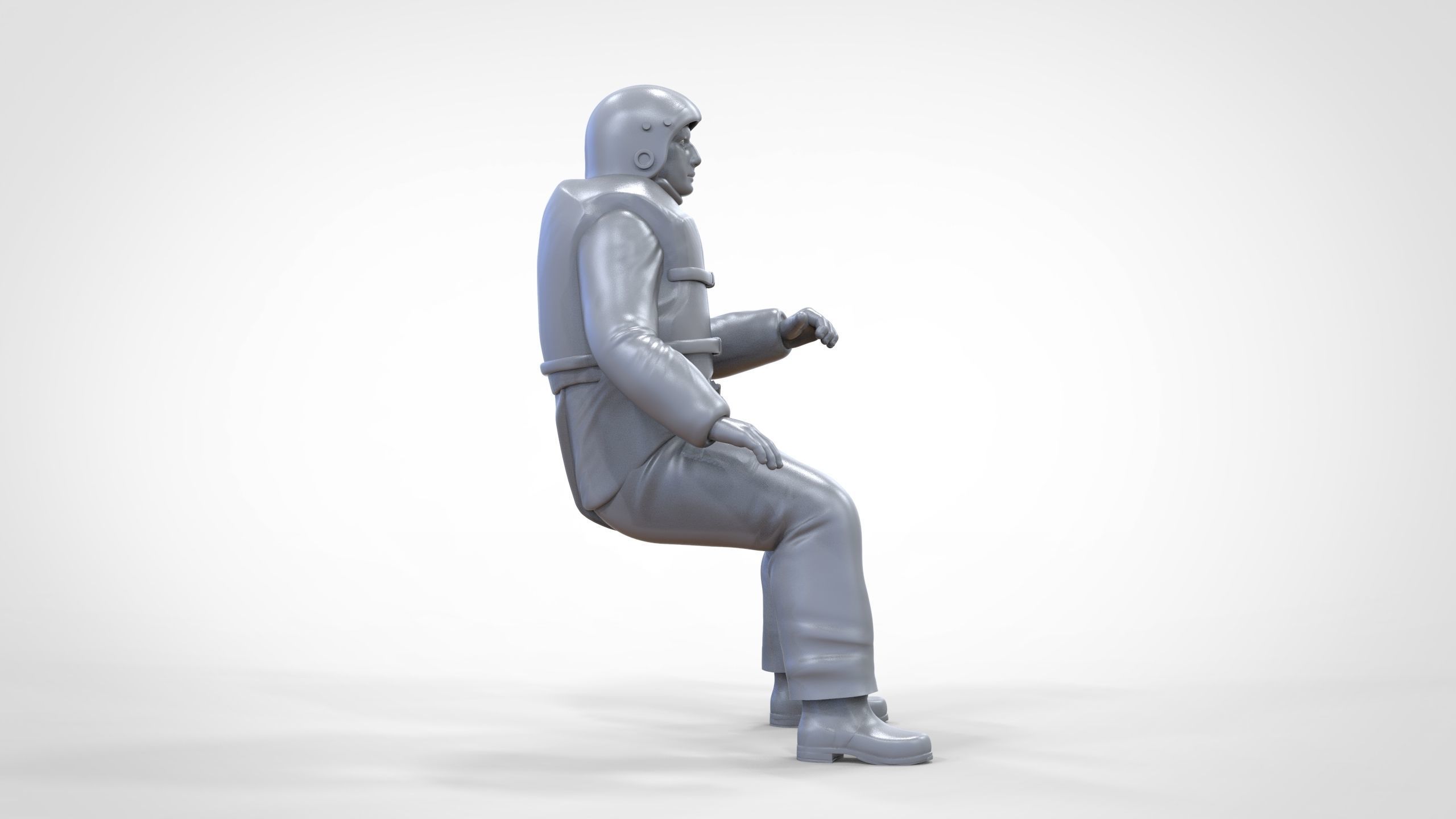 N5 Captain Royal National Lifeboat Institution RNLI Rescue crew 3D print model_23