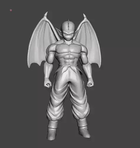 Tambourine 3D Model dragon ball character with wings 3D print model