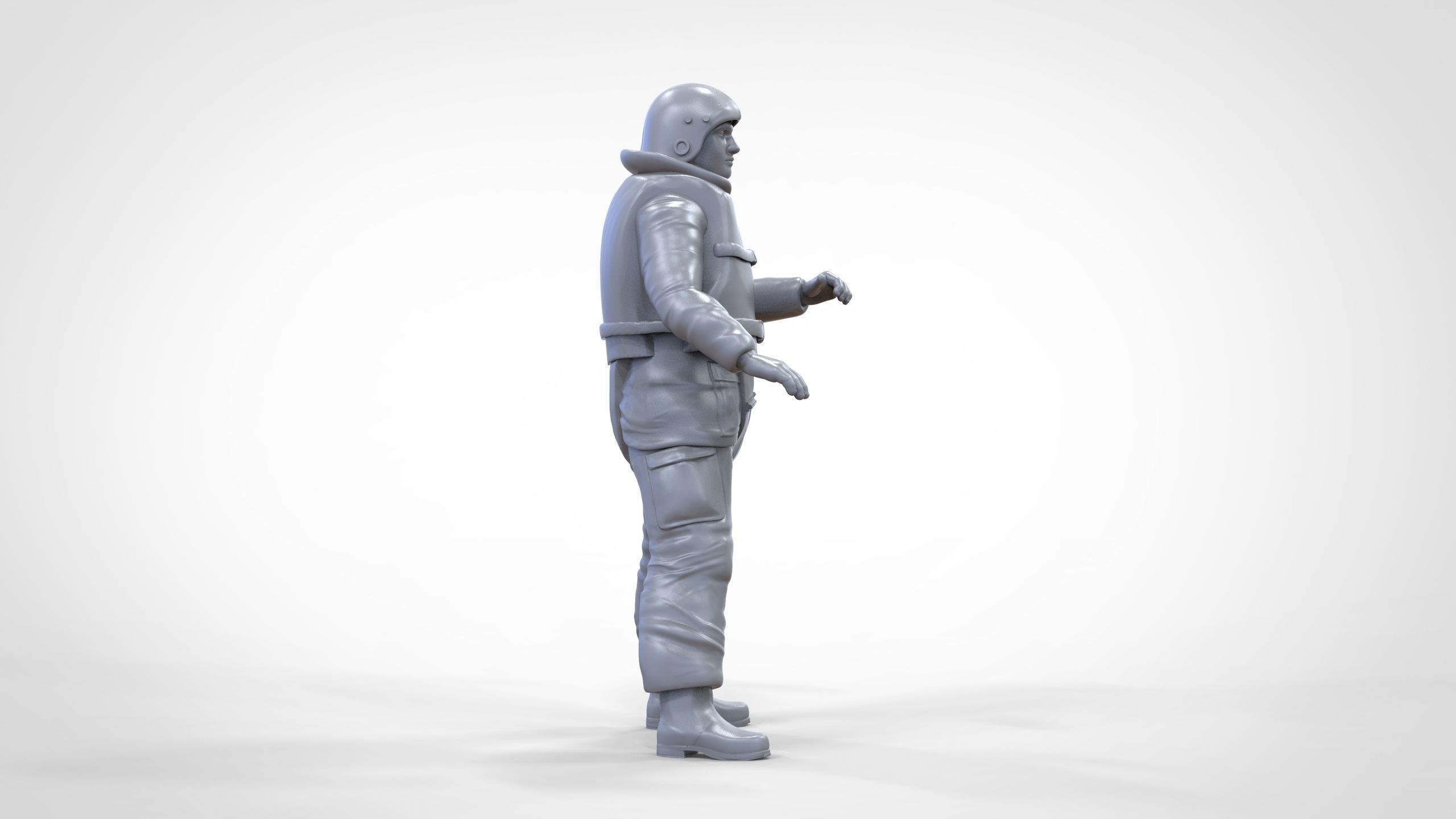 N7 Captain Royal National Lifeboat Institution RNLI Rescue crew 3D print model_24