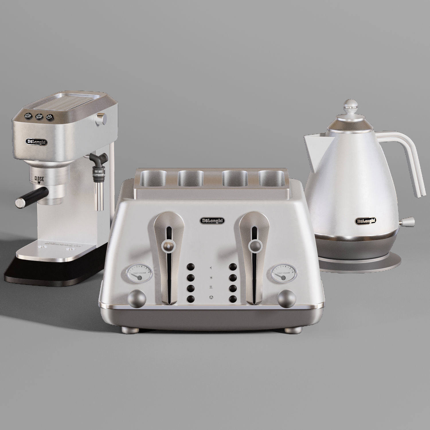 Delongi kitchen appliance set 3D model
