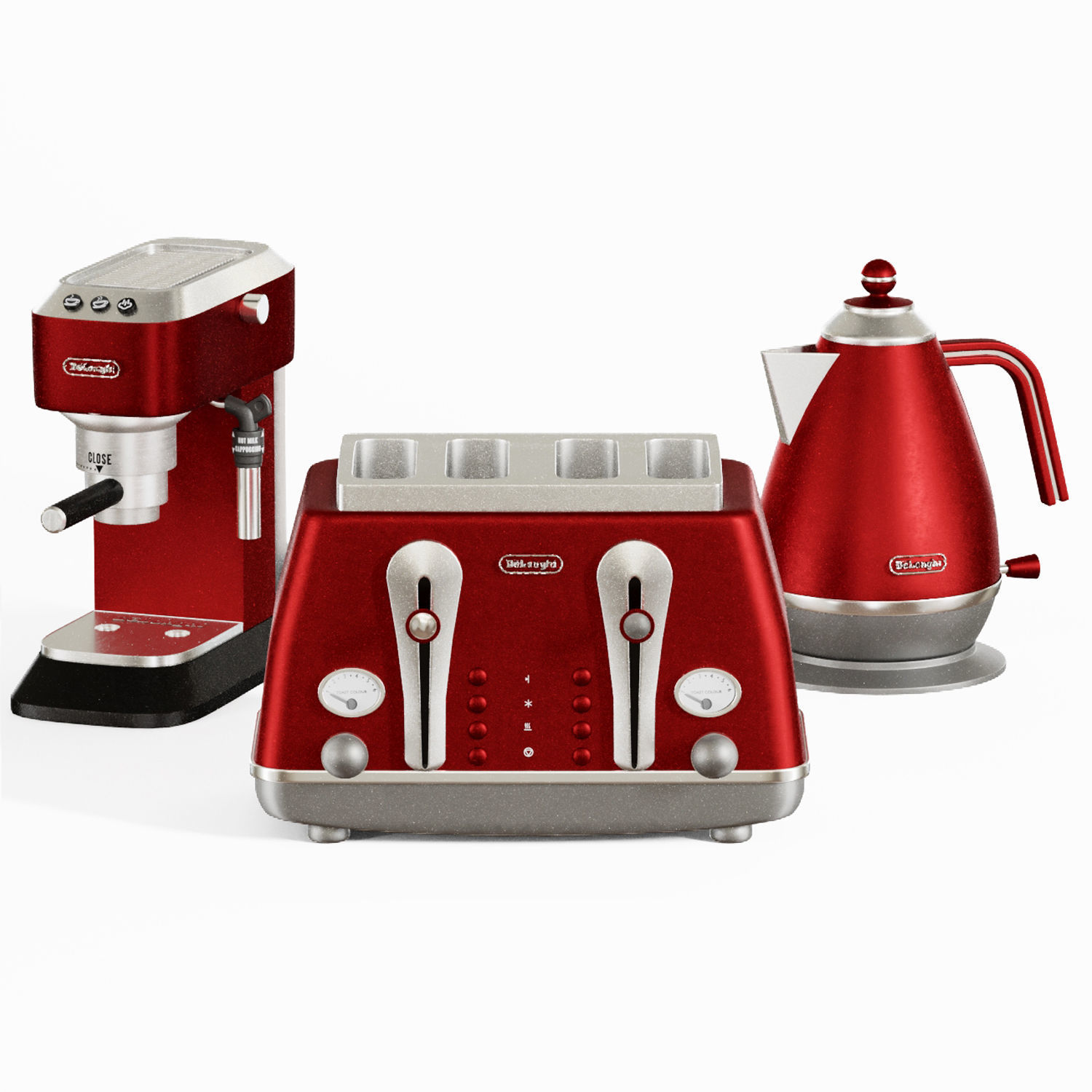 Delongi kitchen appliance set 3D model