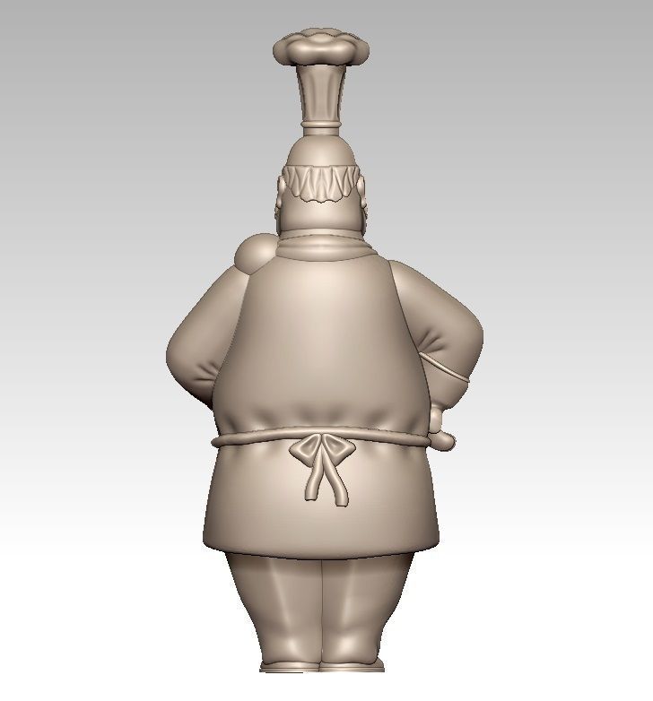 chef cook 3D print model_4