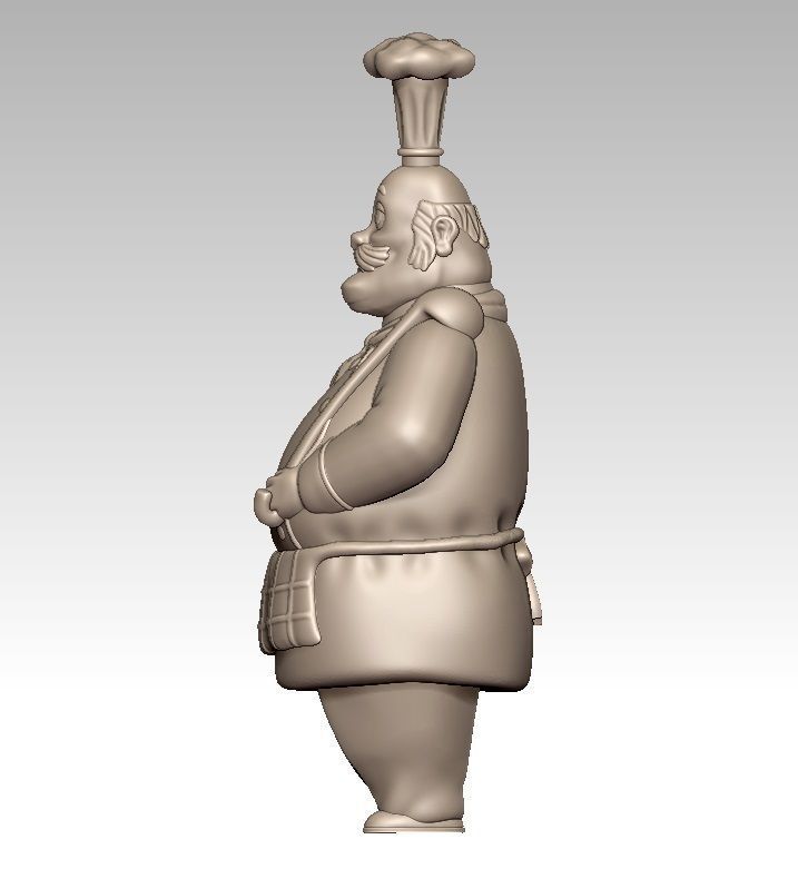 chef cook 3D print model_3