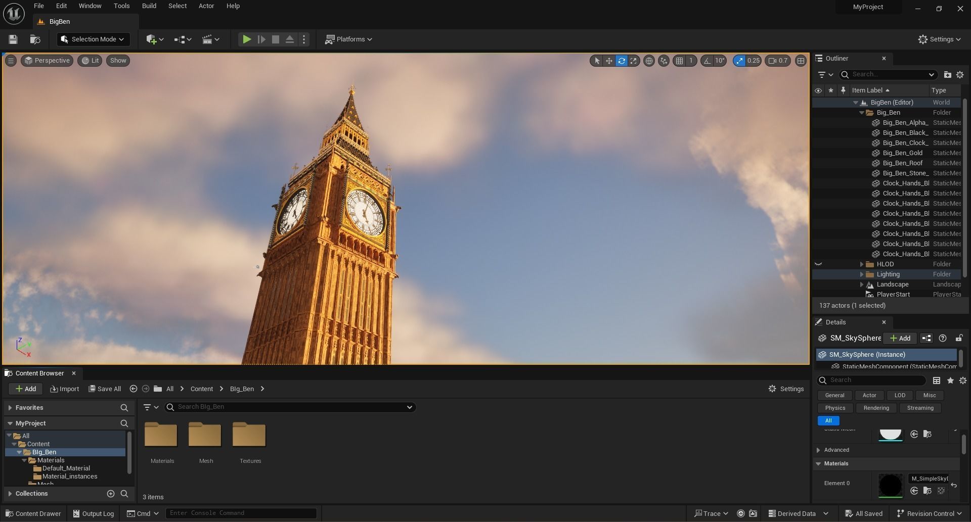 Big Ben tower - Elizabeth tower 3D model_10