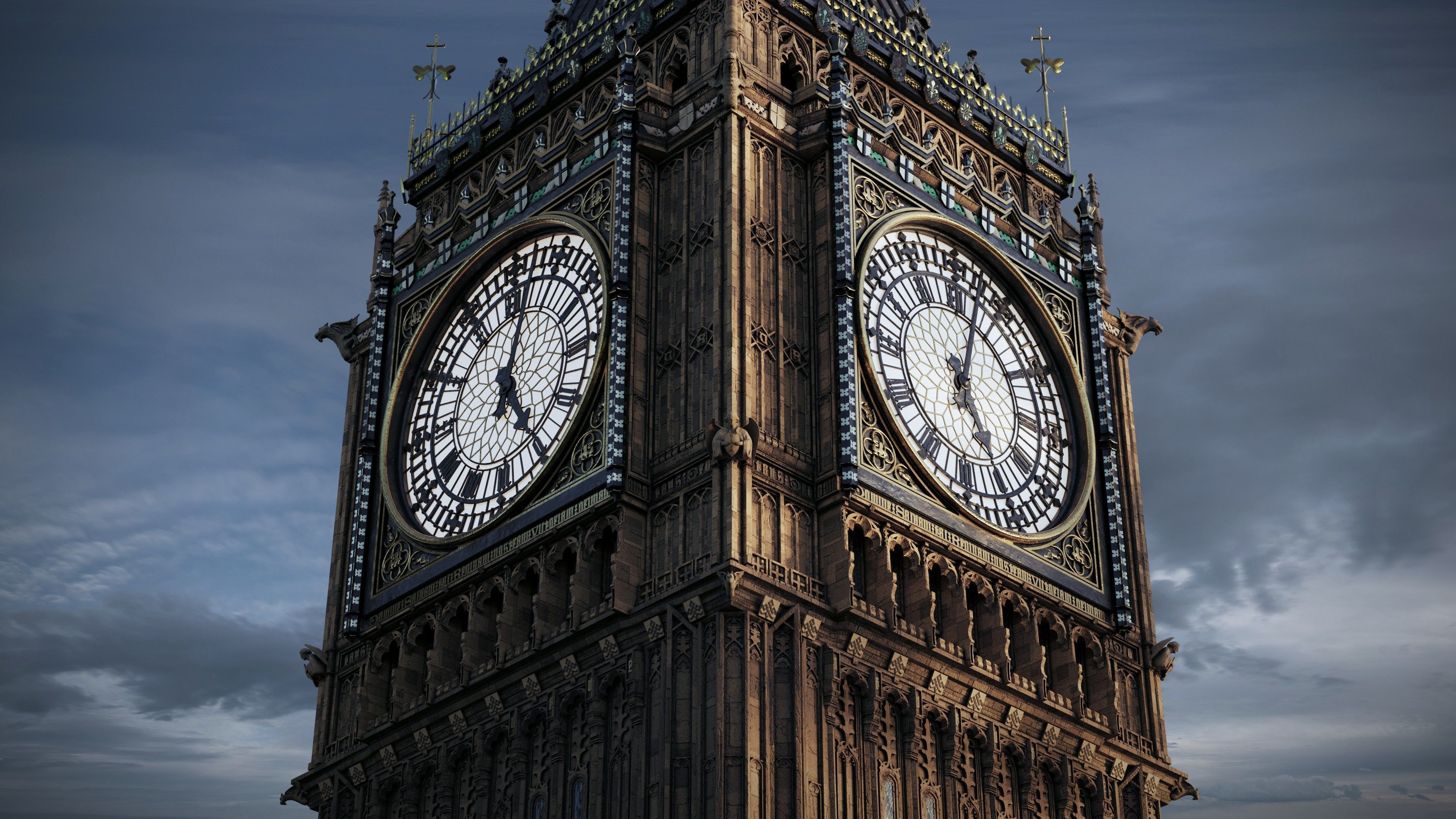 Big Ben tower - Elizabeth tower 3D model_2