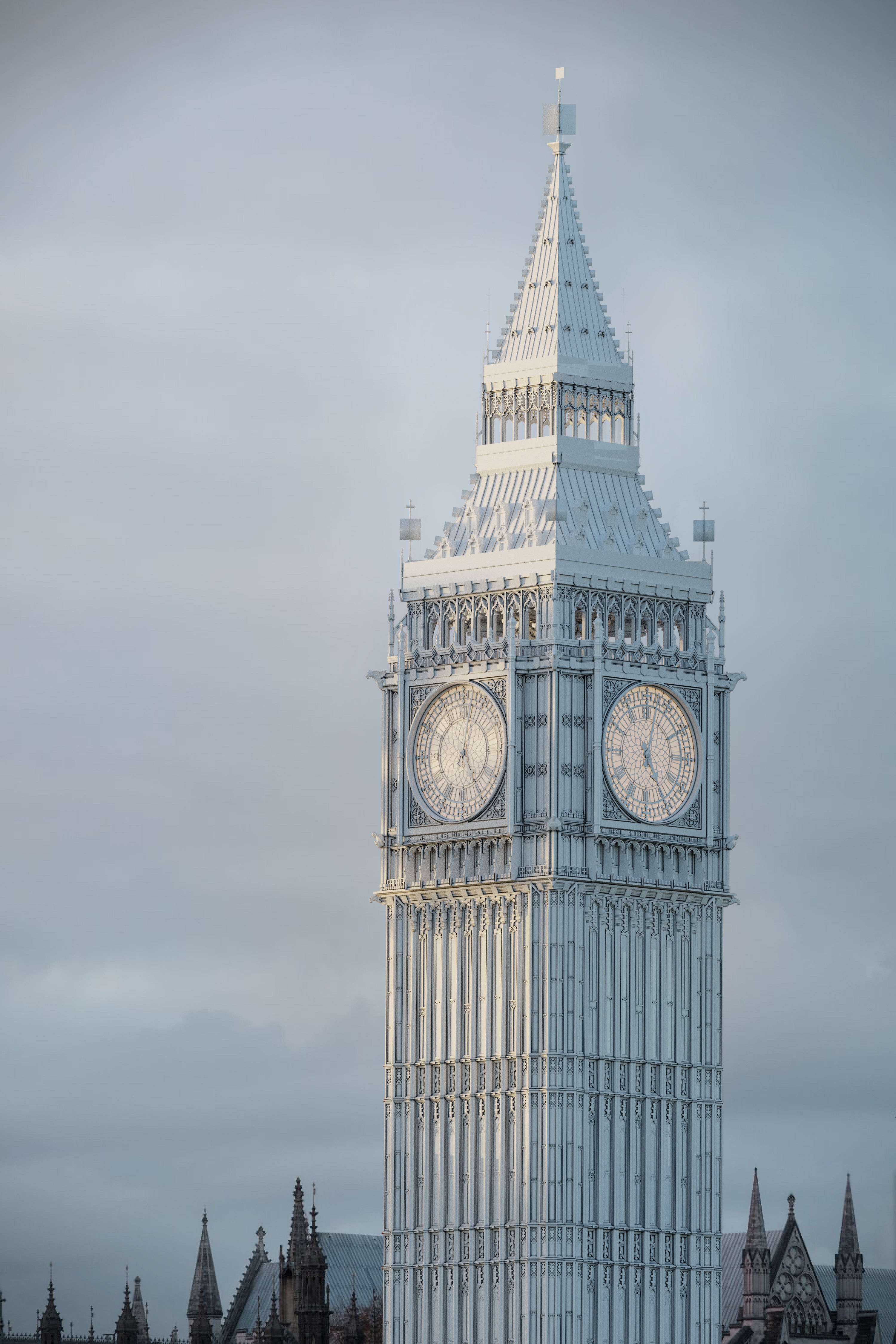 Big Ben tower - Elizabeth tower 3D model_1