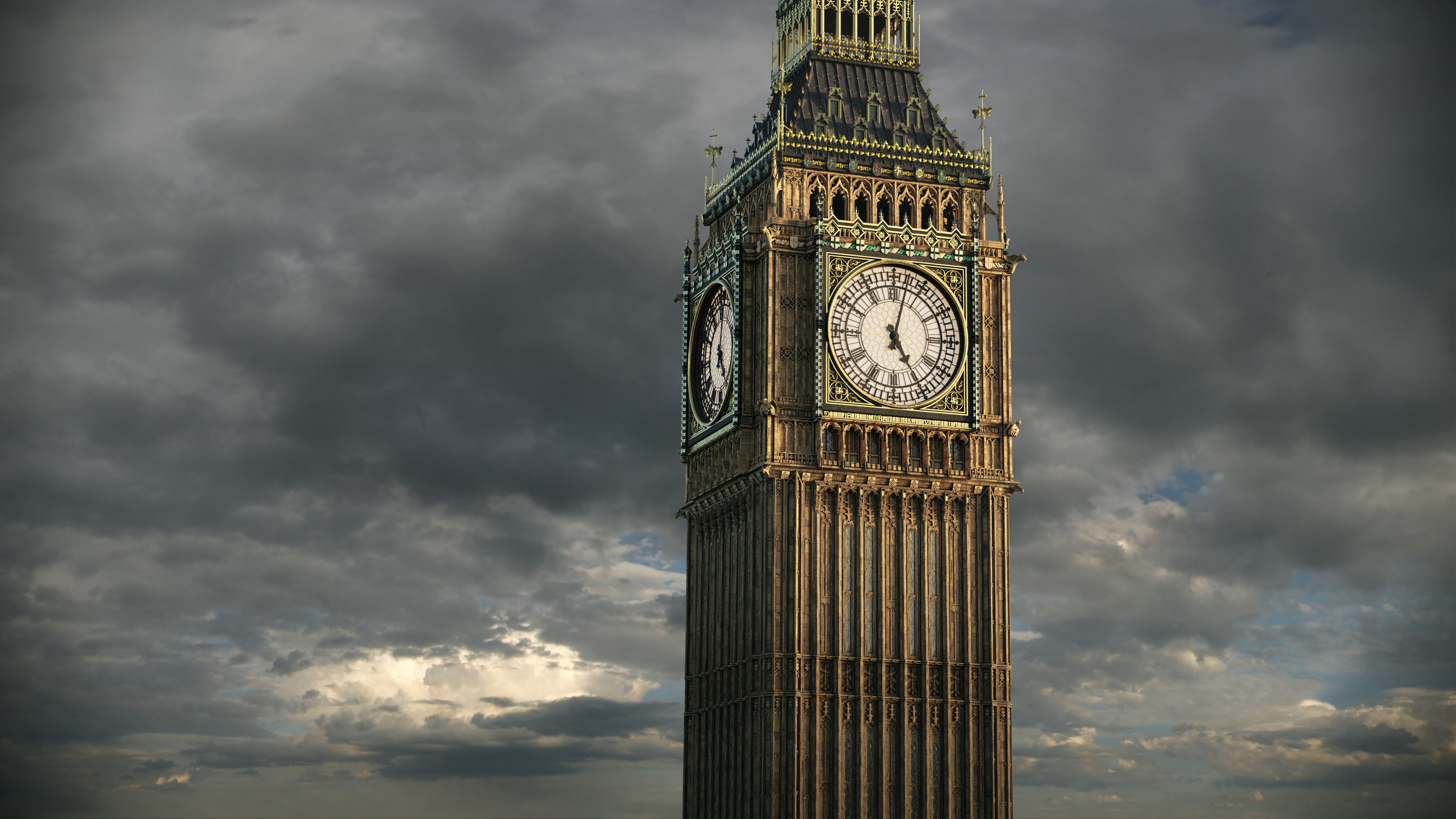 Big Ben tower - Elizabeth tower 3D model_4