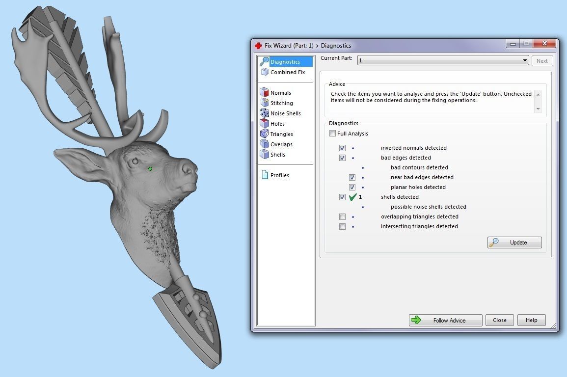 Fallow head deer is European daniel 3D print model_7