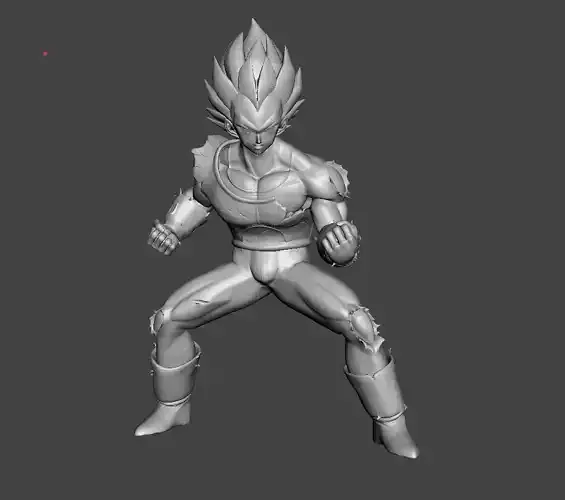 Battle Damaged Vegeta 3D Model