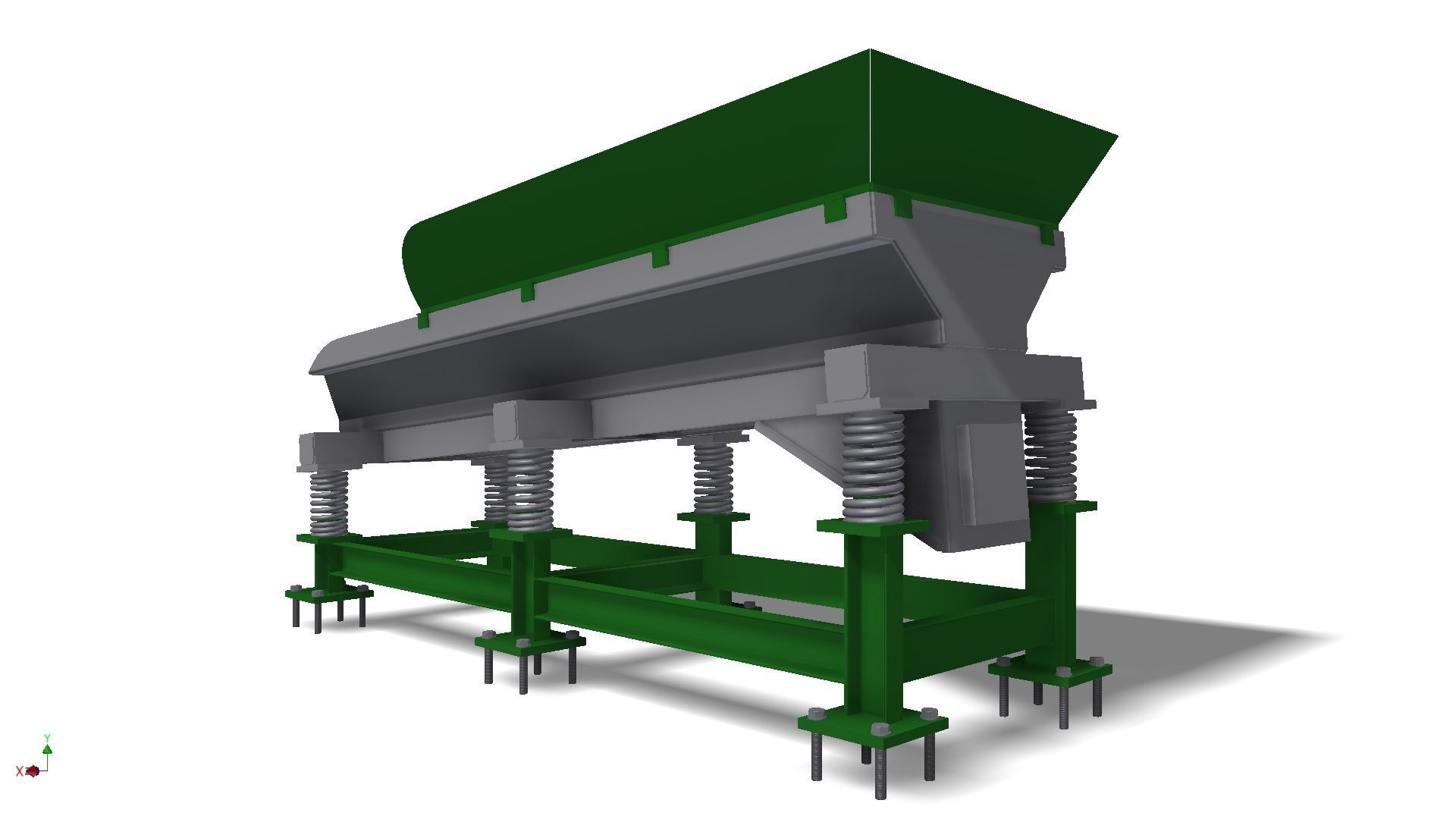 Vibrating feeder 3D model_2