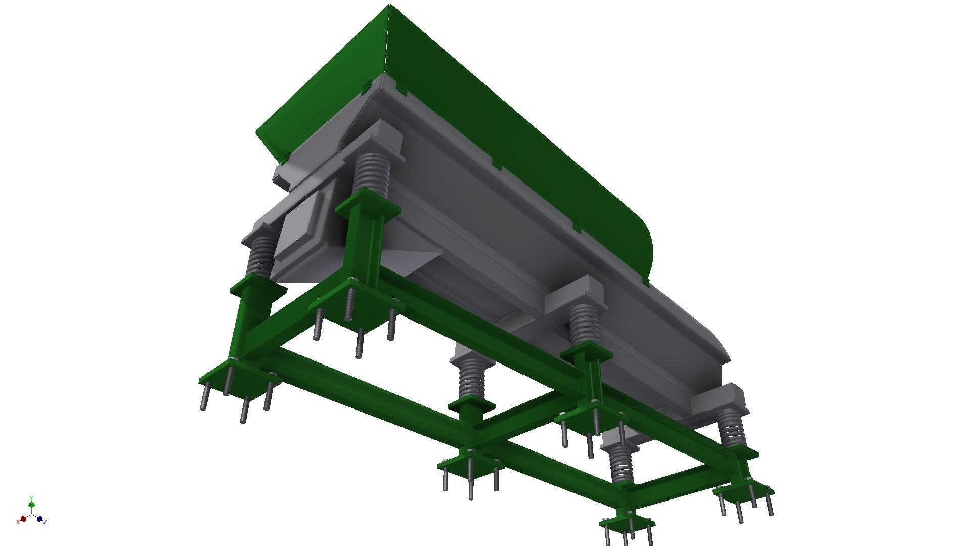 Vibrating feeder 3D model_4