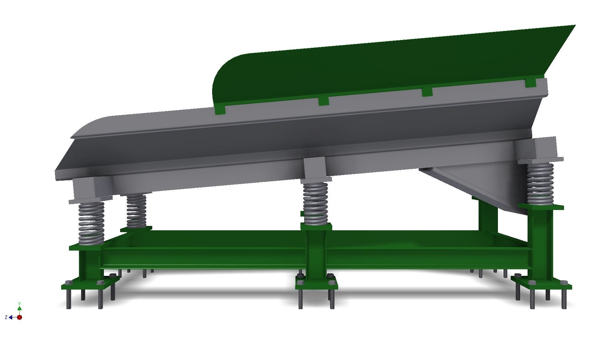 Vibrating feeder 3D model_7