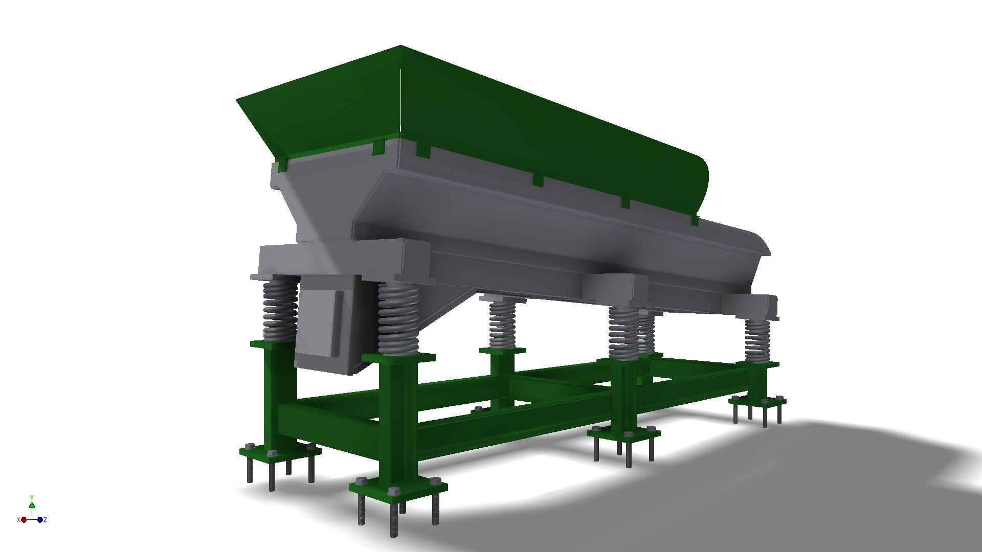 Vibrating feeder 3D model_3