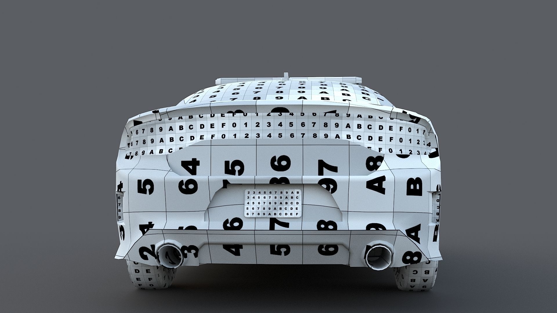 Police car Dodge Charger California highway patrol  Low-poly 3D model_40