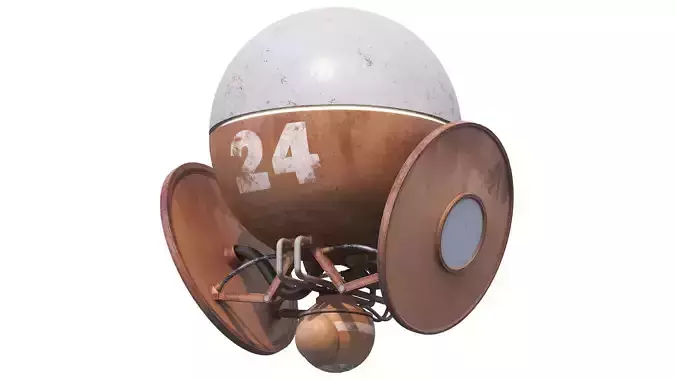 Reconnaissance drone Low-poly 3D model