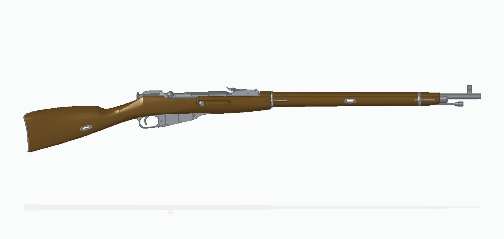 Mosin 91-30 3D model_1