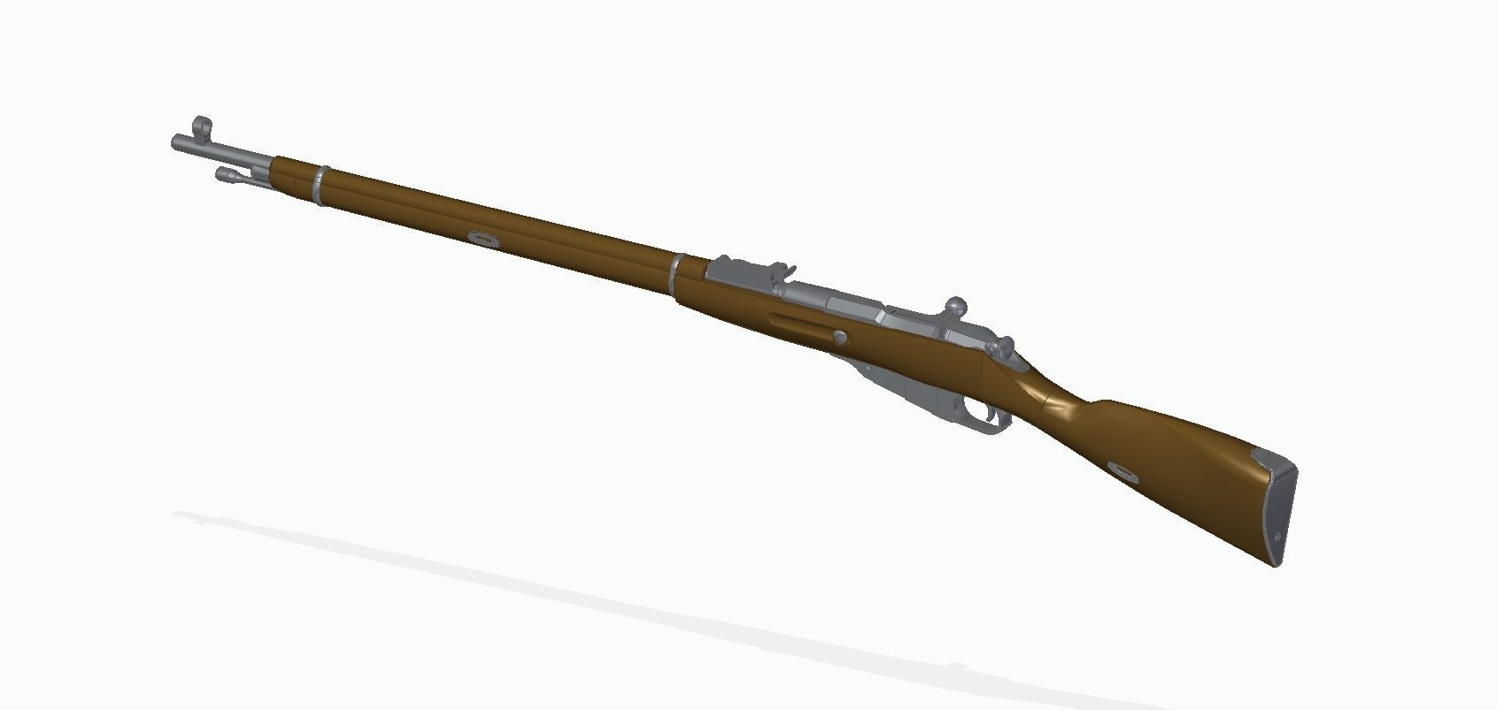 Mosin 91-30 3D model_2