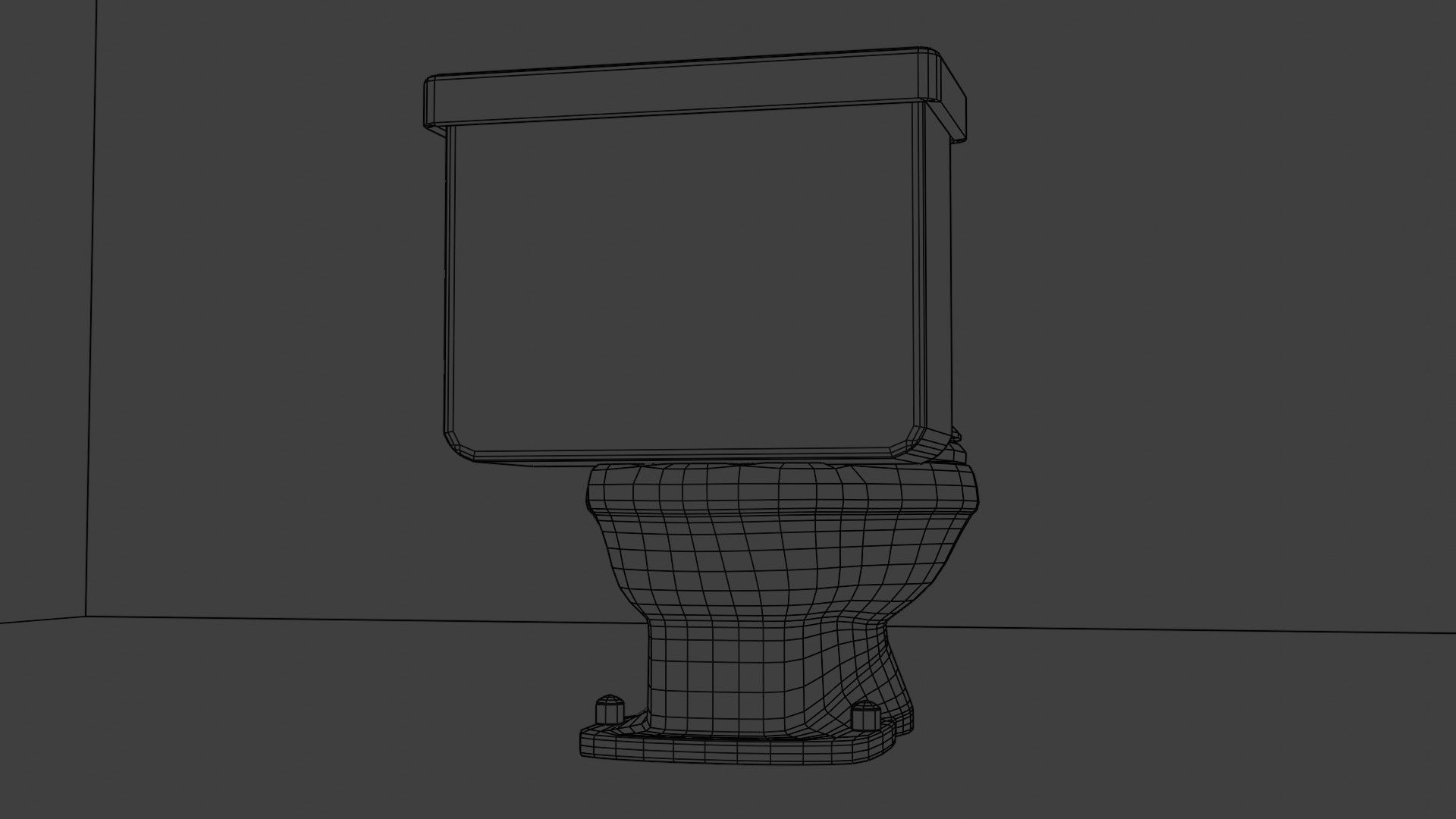 Avocado-Green Toilet 3D model_5