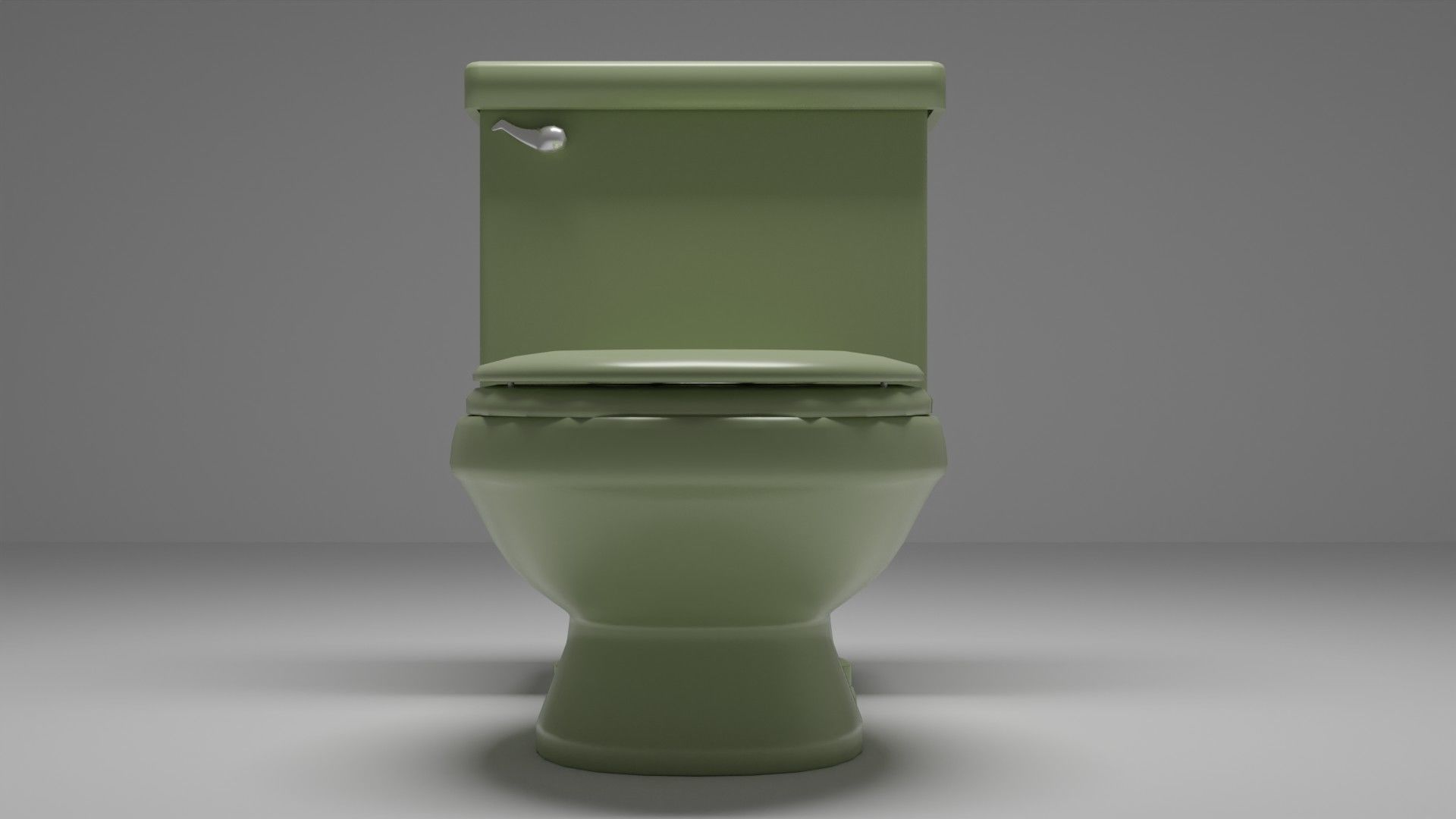 Avocado-Green Toilet 3D model_10