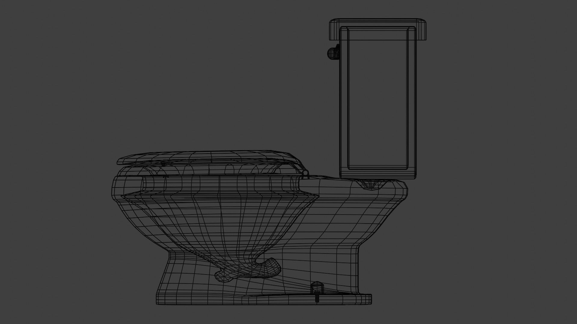 Avocado-Green Toilet 3D model_14