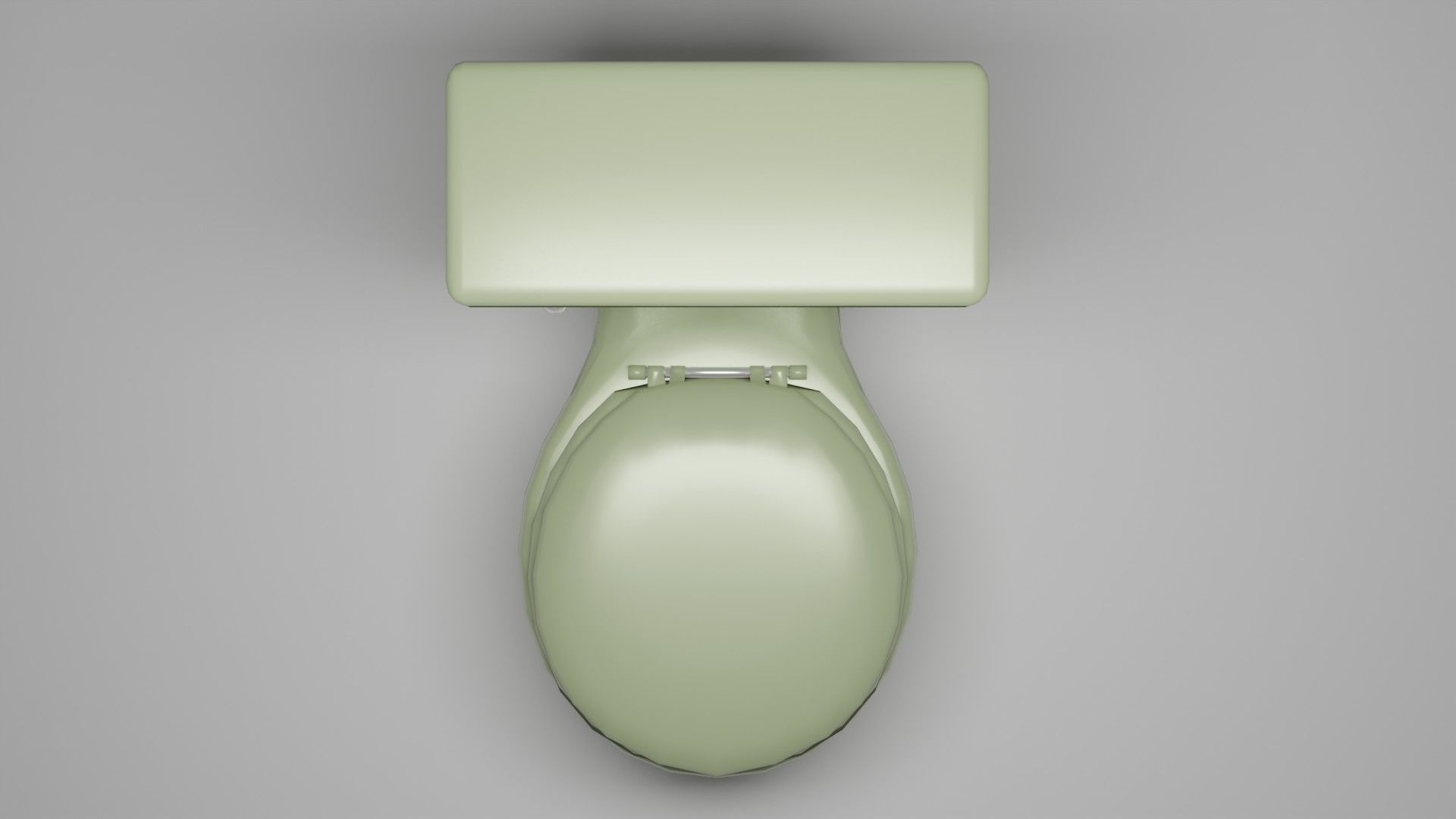 Avocado-Green Toilet 3D model_8