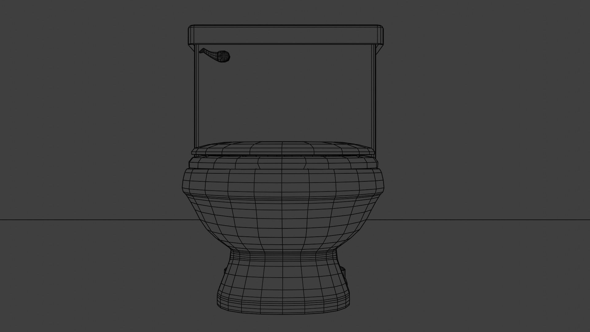 Avocado-Green Toilet 3D model_11