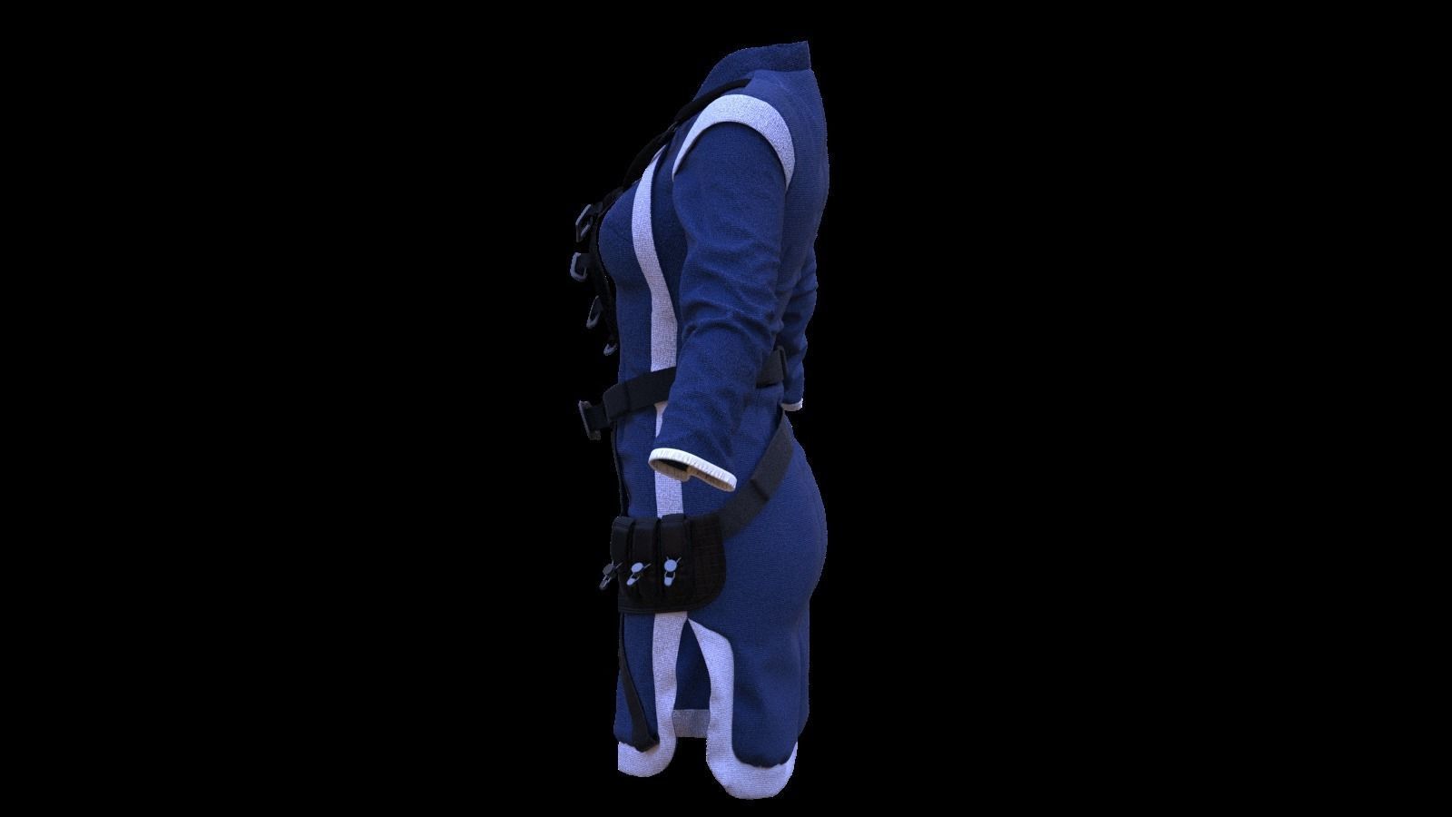 SCIFI SPACE SUIT 3D model_2