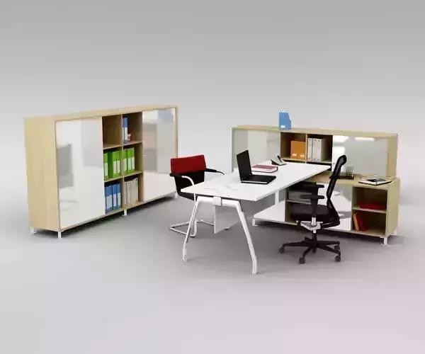 Office Workspace With Furniture