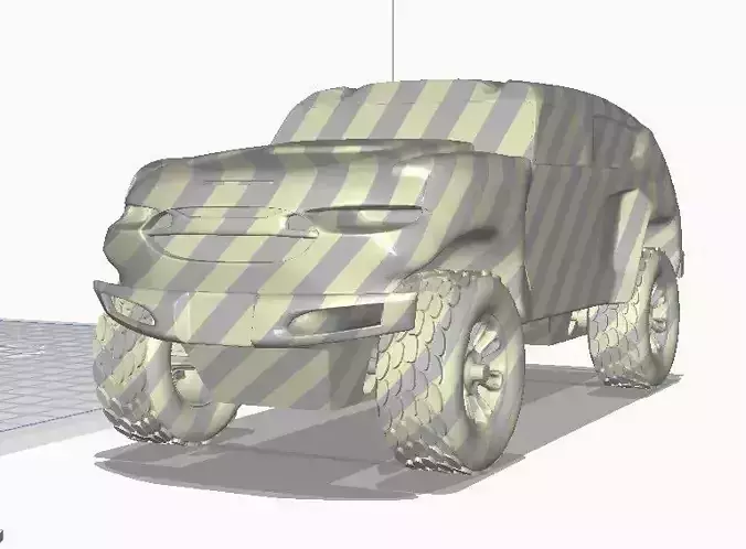 REZVANI TANK JEEP with PARTS 3D print model