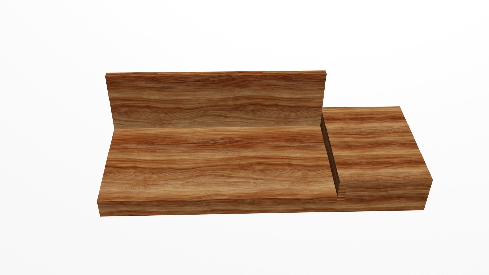 sofa in modern style minimalism Low-poly 3D model_8