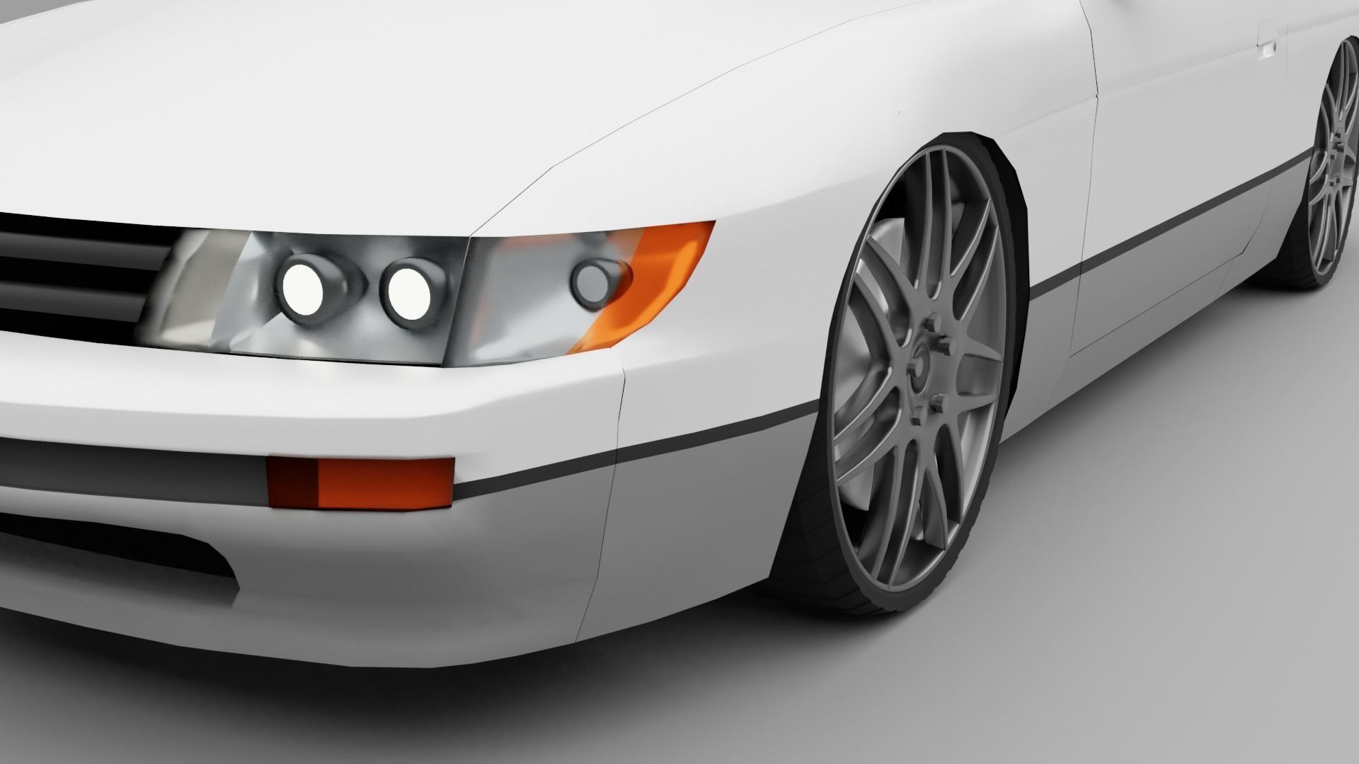 Nissan Silvia s13 3D model_1