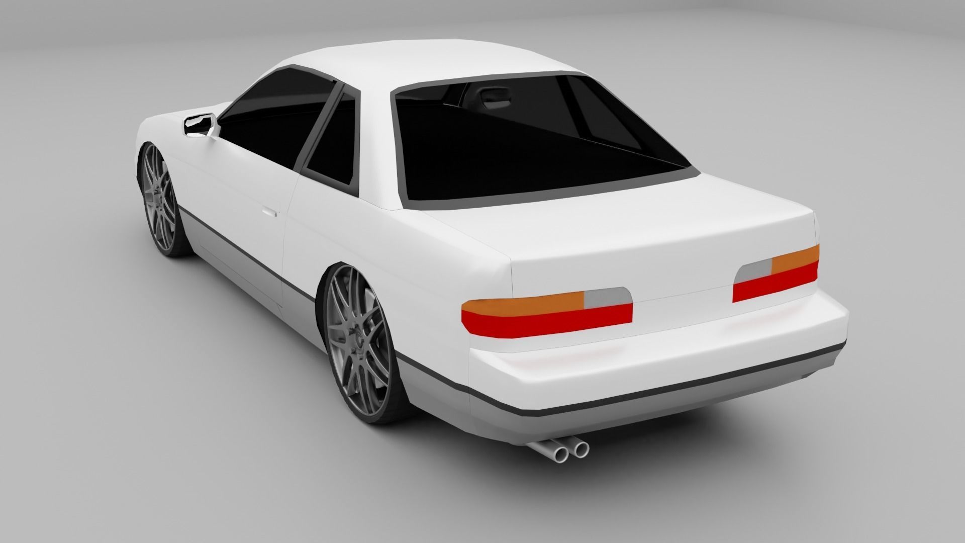 Nissan Silvia s13 3D model_3