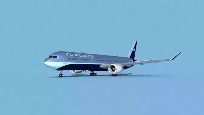 Boeing 767-400 Universal Charters 3D model