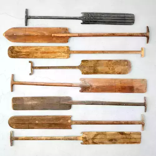 Boating Oars From Kerala 3D model