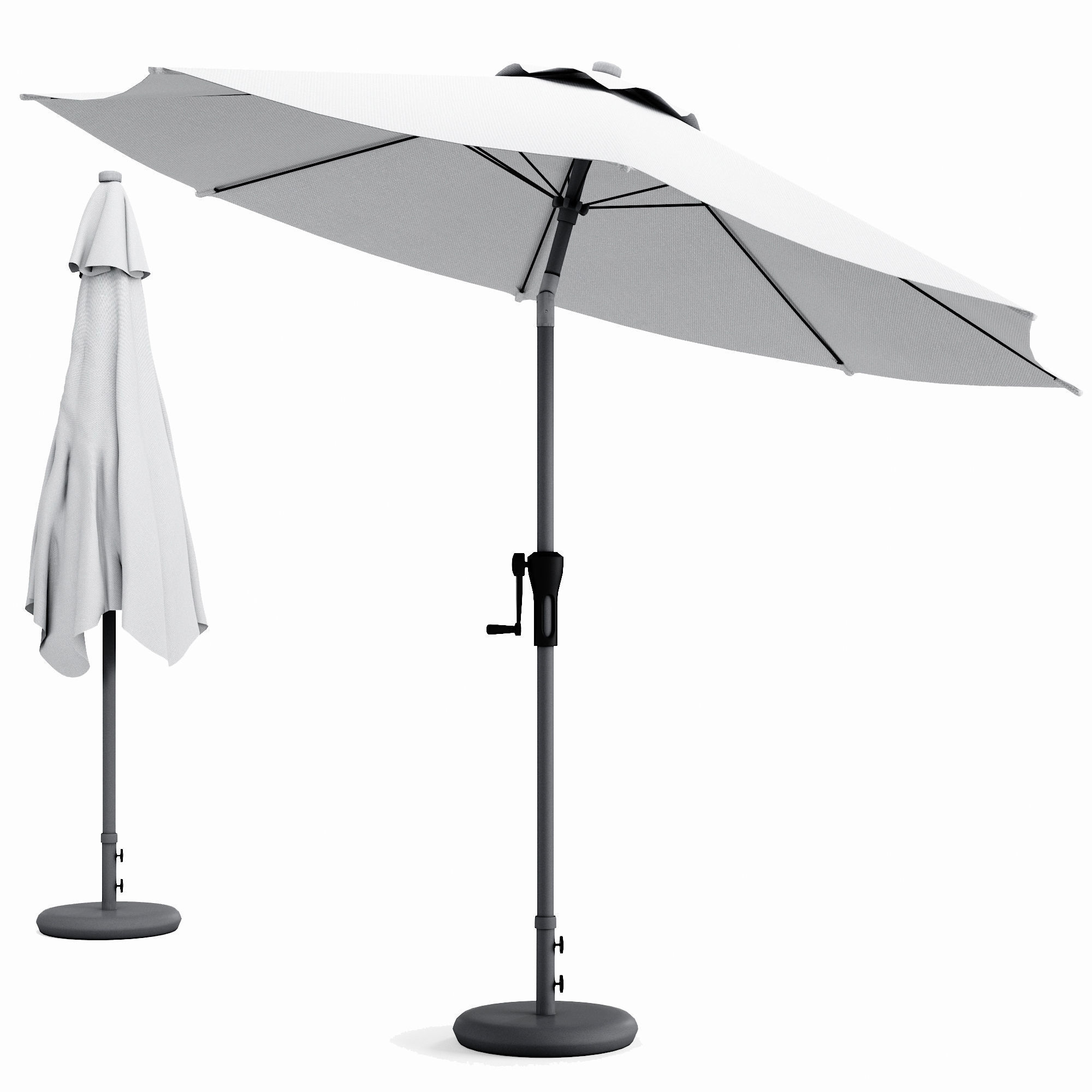 PARAS Umbrella Low-poly 3D model_6