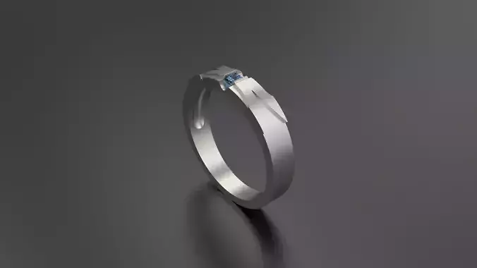 Woman Solitaire Ring 244