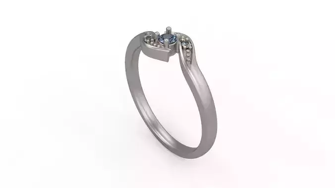 Woman Solitaire Ring 249