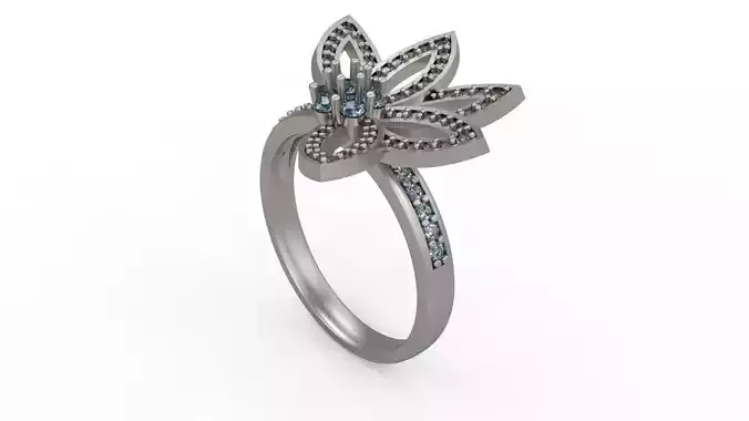 Woman Solitaire Ring 255