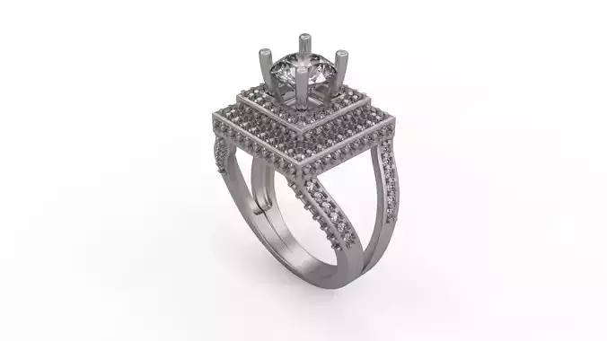 Woman Solitaire Ring 259