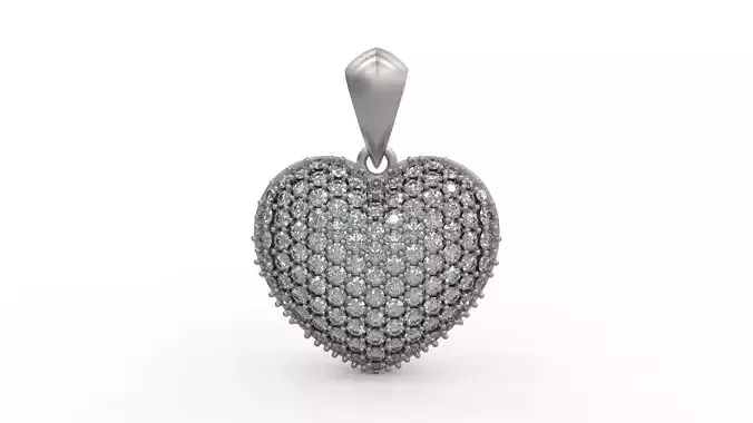 Woman Heart Pendant 999