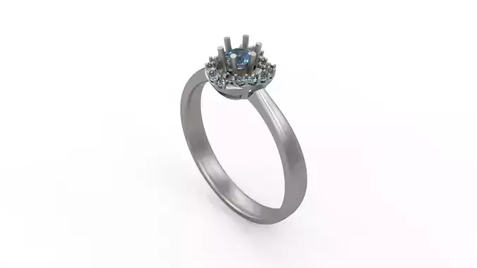 Woman Solitaire Ring 265