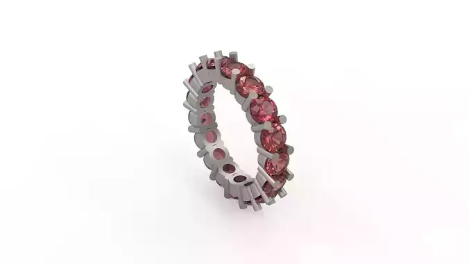 Woman Solitaire Ring 270 3D print model
