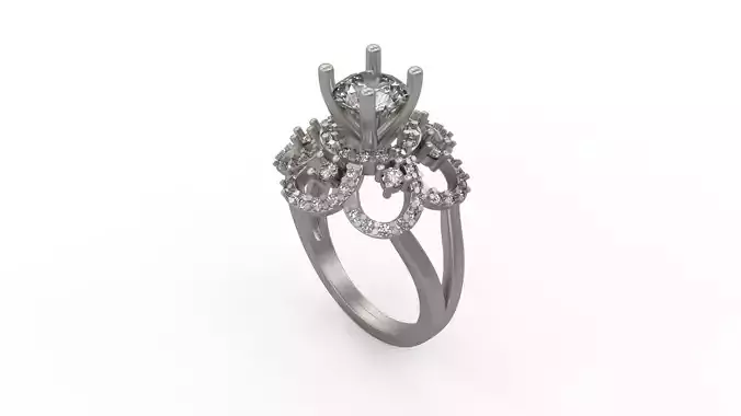 Woman Solitaire Ring 273